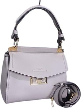 Givenchy Grayish Leather Handbag Shoulder Bag Tote Bag (Pre-Owned)