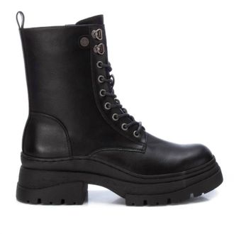 Xti Womens Combat Booties In Black