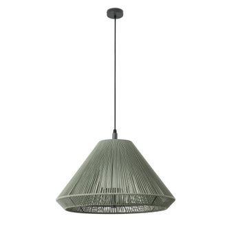 Faro Barcelona Saigon Out C70 L&aacute;mpara Colgante Verde Oliva Cone Cap 71579c-11