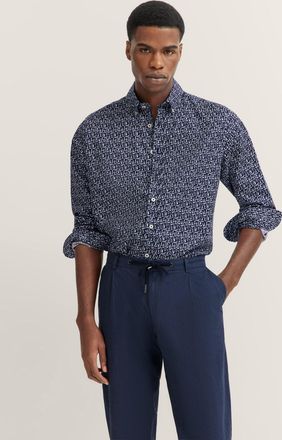 Bugatti Herren Shirt met button-down kraag