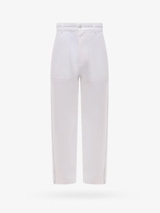 Nick Fouquet Pantalone white denim con impunture e ricami - NICK FOUQUET - gender_Man