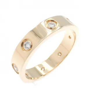 Cartier Love Pink Gold (18K) Band Ring (Pre-Owned)