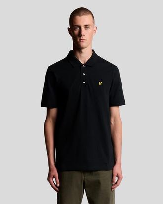 Lyle & Scott Plain Polo Shirt in Jet Black at Nordstrom, Size Xx-Large