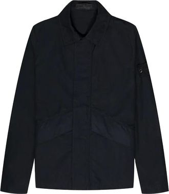Stone Island Ghost Overshirt Jacket - Heren - Jassen - Zwart - Maat: M Katoen