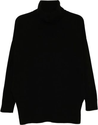 N.Peal Longline sweater - Black