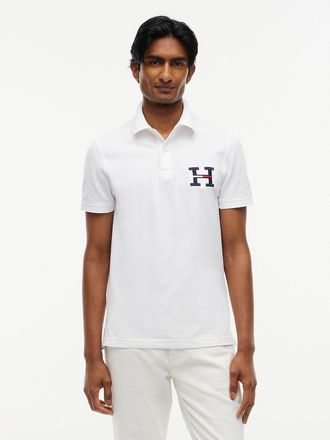 Tommy Hilfiger Mens Regular Fit H-Logo Polo - Optic White - XL
