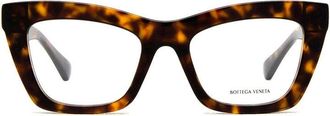 Bottega Veneta Cat-Eye Acetate Eyeglasses - Brown
