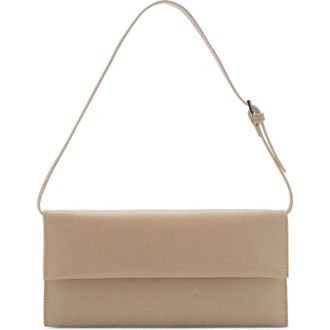 Mango Faux Leather Shoulder Bag in Medium Brown at Nordstrom
