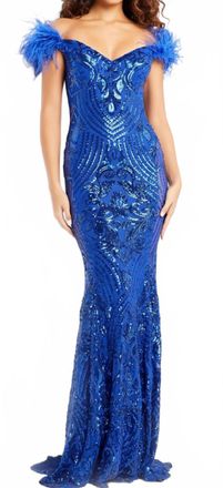 Jovani Sweetheart Neckline Prom Dress In Royal