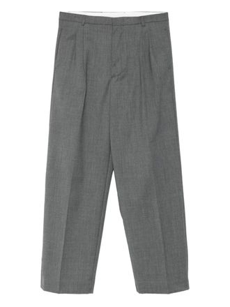 Amaranto pleat-detail trousers - men - Fabric - 48 - Grey
