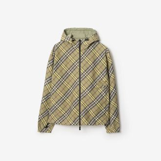 Burberry Reversible Check Hooded Jacket, Size: XL