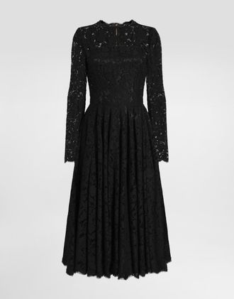 Dolce & Gabbana Lace Dress - Woman Dresses Black 36