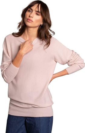 Celtic & Co. Geelong Slash Neck Sweater in Peony at Nordstrom, Size X-Small