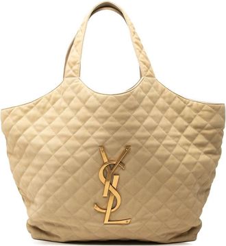 Saint Laurent Pre-owned Saint Laurent Maxi Quilted Nubuck Icare Shopping Tote Ladies UWAK8JX6V5E9P3VJ