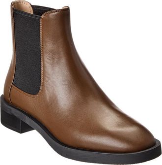 Stuart Weitzman Sondra Sleek Leather Bootie