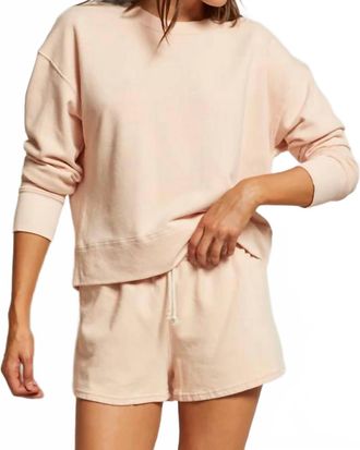 perfectwhitetee Tyler Sweatshirt In Peaches & Cream