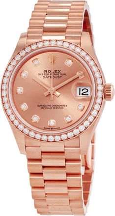 Rolex Datejust 31 Automatic Diamond Ladies Watch 278285rbr-0025