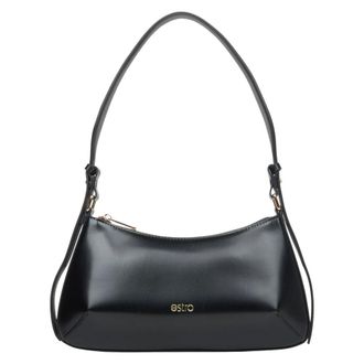Estro & Luminara Shoulder Bags, female, Black, Size: ONE SIZE Compact Baguette Bag
