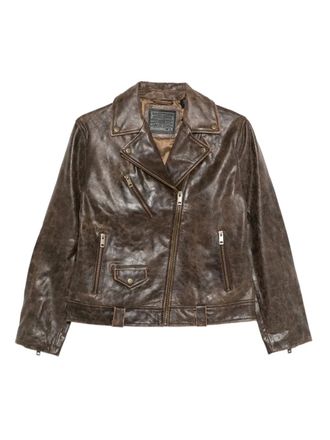 Levi's leather jacket - women - Leather - S - Brown
