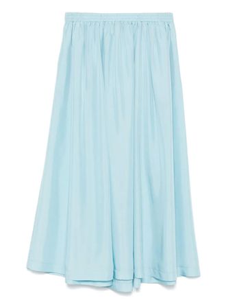 Forte_Forte silk maxi skirt - women - Silk - III - Blue