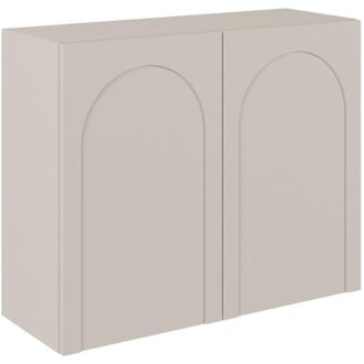 Selsey Selsey Arkadia - Madia con 2 ante e intaglio ad arco, grigio cachemire, 100 cm