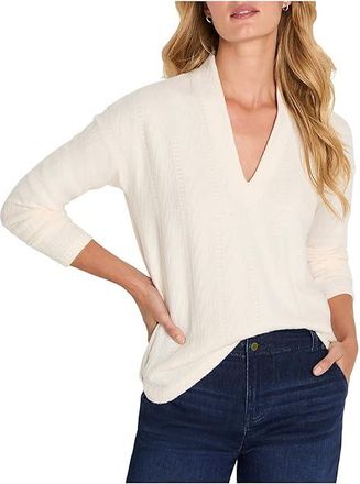 Nic+Zoe Petite Cozy Cable Knit Top Womens Clothing Classic Cream : PS, Cotton/Polyester/Rayon