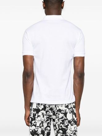 Comme Des Gar&ccedil;ons Heart-Patch Cotton Piqu&eacute; Polo - White