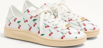 Valentino Garavani Sneaker Royco In Vitello Nappato Cherryfic Donna BIANCO 35.5