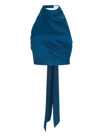 Silvia Tcherassi Colima top - women - Acetate/Viscose - S - Blue