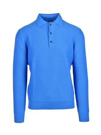 KANGRA Kangra Extrafine Merino Wool Knit Polo Shirt