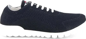 Kiton Knitted fabric sneakers with embroidered logo