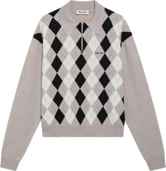 Miu Miu Maglia - Knitwear - Mujer - Beige - S