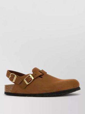 Birkenstock leather tokyo flat sole open back slippers