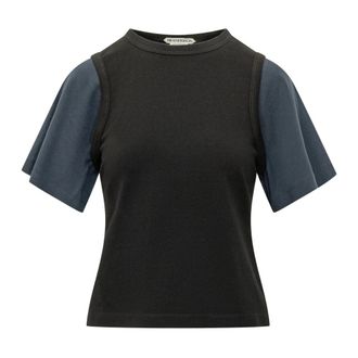 J.W.Anderson Dubbellaags T-shirt - Dames - Tops - Veelkleurig - Maat: XS Katoen