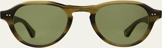 Garrett Leight Mens Mcnally Sun Acetate Aviator Sunglasses