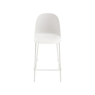 MondoViro Juego de 2 taburetes polipropileno blanco 45x49 cm 100h