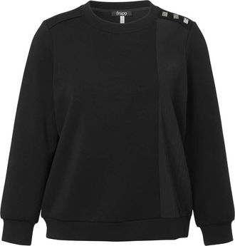 Frapp Dames, Sweatshirts & Hoodies, Zwart, Maat: 3XL