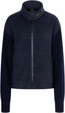 Bogner Fire + Ice Womens Britt Knitted Fleece Jacket In Deepest Navy
