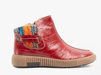 Josef Seibel Dames Enkellaars Maren 19 in rood