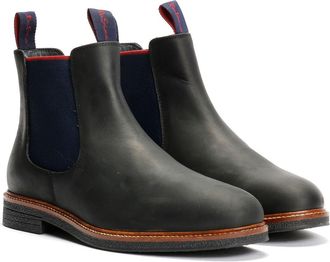 Ben Sherman Walker Chelsea Leren Zwarte Herenlaarzen