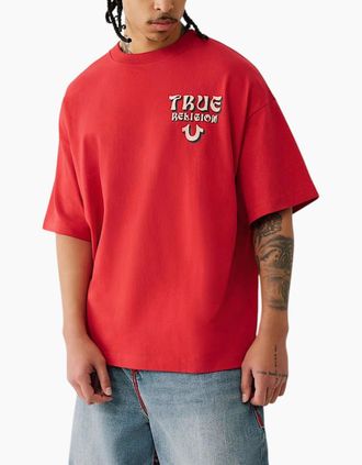True Religion Mens True Religion 109297 Mens T Shirts - Red - Size: 42