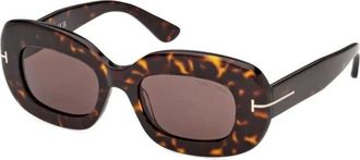 Tom Ford Zonnebril - Dames - Zonnebrillen - Bruin - 50 MM - Accessoires