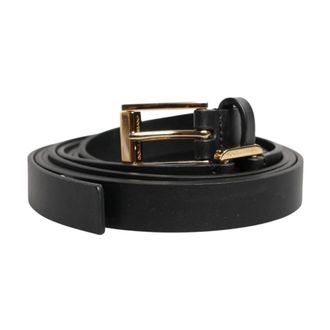 Dolce & Gabbana Prachtige Leren Riem - Heren - Riemen - Zwart - ONE Size - Leer - Accessoires