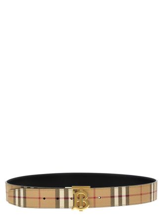 Burberry Beige TB Buckle Reversible Belt