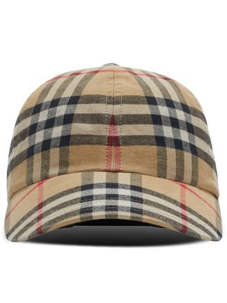 Burberry Cappello da baseball a quadri - Toni neutri