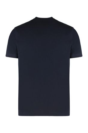 Paul & Shark Mens Logo Detail Cotton Jersey T-Shirt Blue T-Shirts And Polos