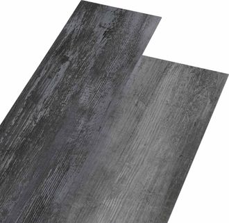 vidaXL Lama De Suelo Autoadhesiva Gris Brillante 4,46 M&sup2; 32 Uds. Pvc Vidaxl