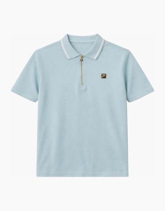 Fila Mens Fila Gold Lemar 2 Premium Zip Polo Sterling Blue - Size: 38