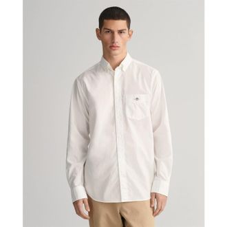 GANT Heren Poplin Overhemd (Wit)