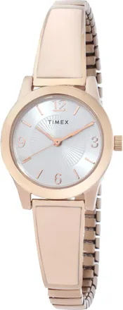 Timex Stretch Bangle Quartz Silver Dial Ladies Watch TW2R98400